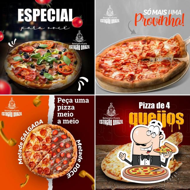 Consiga pizza no Estação Brazil