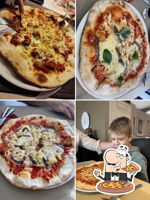 Essayez de nombreux types de pizzas