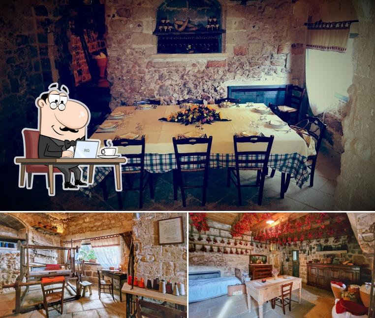 Gli interni di Masseria Le Stanzie