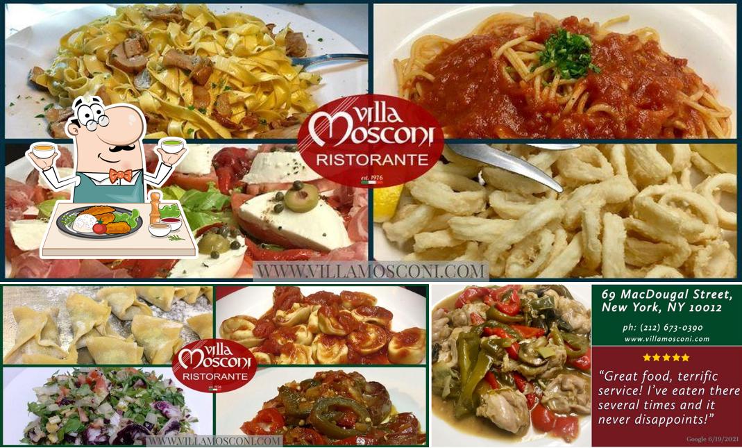Food at Villa Mosconi Restaurant