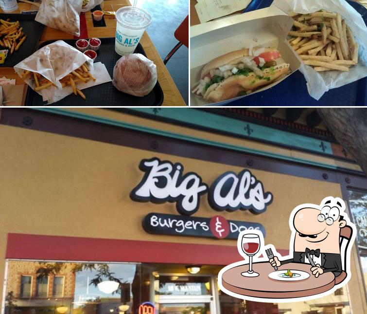 Food at Big Al's Burgers and Dogs