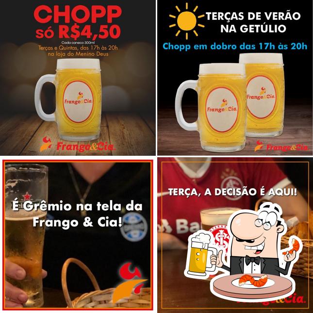 Você pode tomar um copo de cerveja leve ou escura