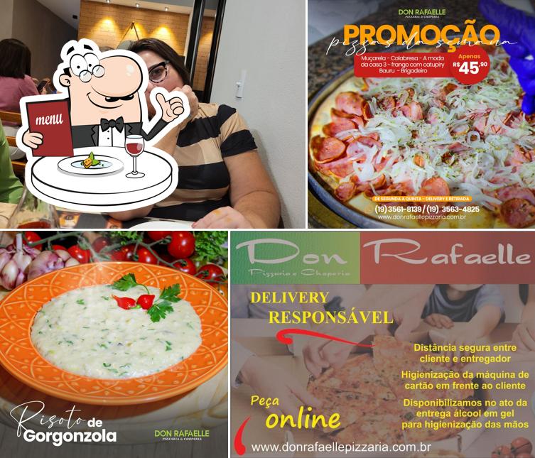 Comida em Don Rafaelle Pizzaria e Choperia