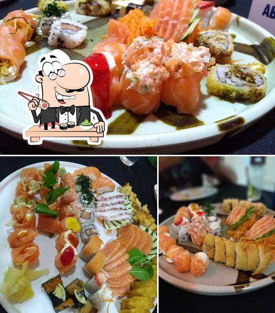 Experimente diferentes opções de sushi