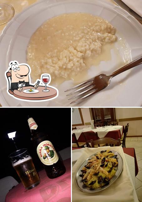 La cibo e birra del ristorante