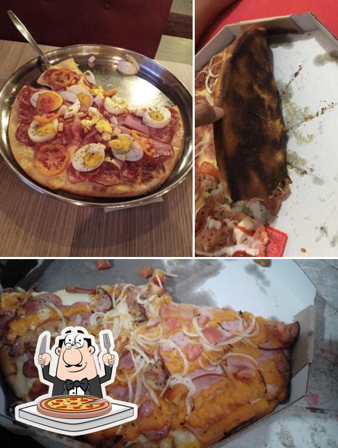 Experimente pizza no Pizzaria Giga Mais