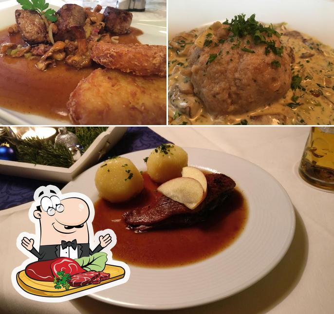 Prenez des repas à base de viande à Restaurant Weihenstephan