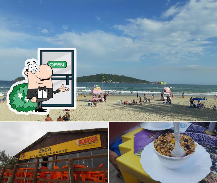 Esta é a imagem apresentando exterior e sobremesa no Zeca Bar e Restaurante - campeche - Florianópolis