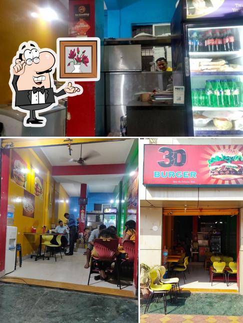 The interior of 3D BURGER