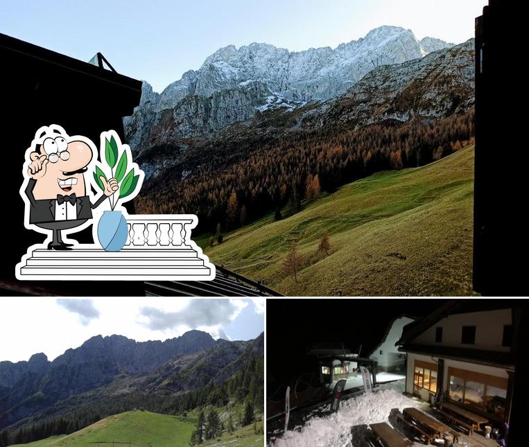 Questa è la immagine che raffigura la esterno e interni di Rifugio Chalet Plan del Sole