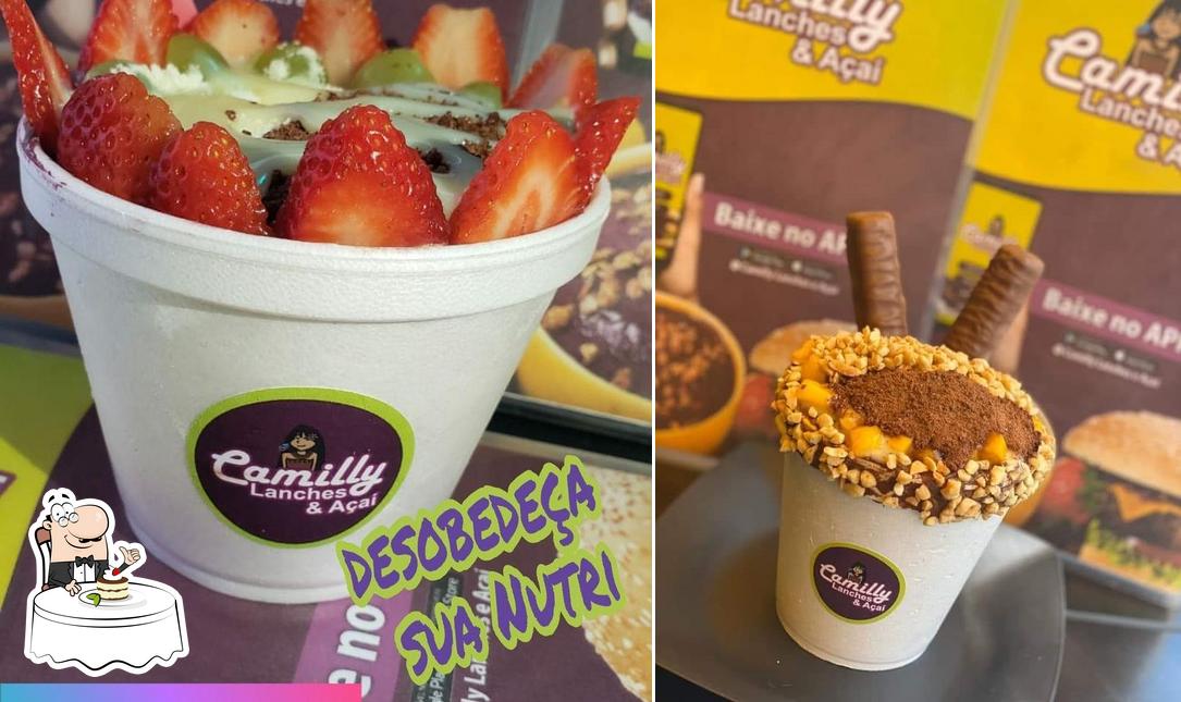 Camilly Lanches & Açaí provê uma variedade de sobremesas