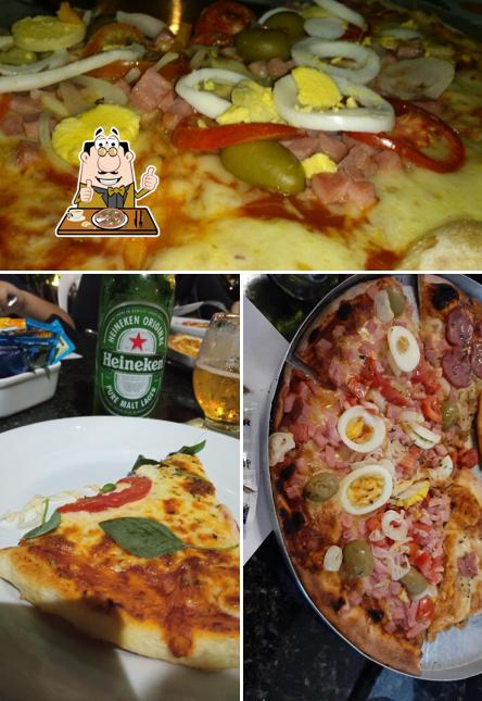 Escolha pizza no Pizzaria Prime Internacional