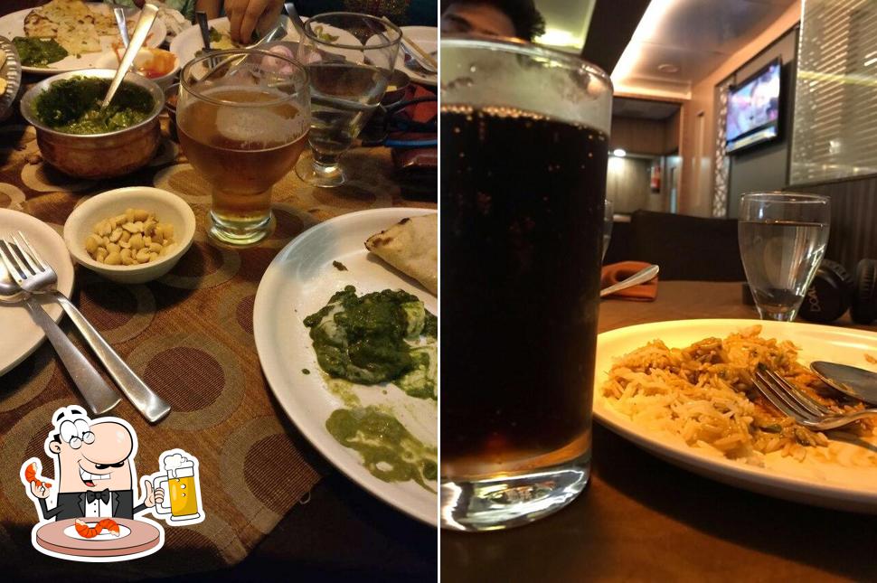 Enjoy a glass of light or dark beer