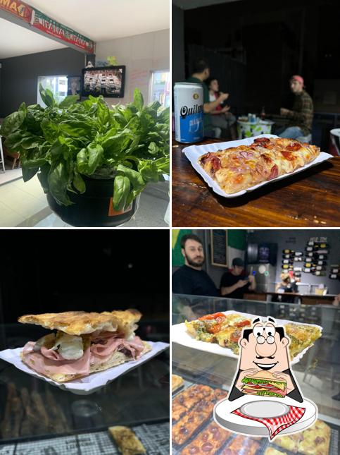 Clube sanduíches em Pizza B - Pizzaria Romana