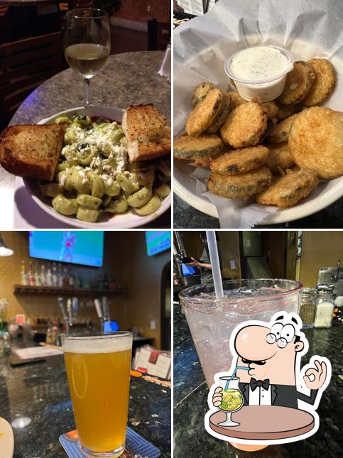 The image of drink and food at Cousin Vinny Pizza & Pasta