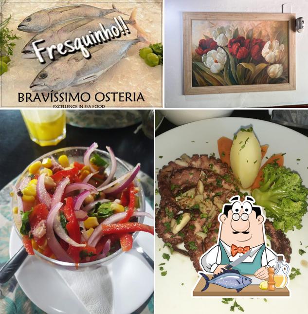 Bravíssimo Osteria serve um menu para amantes de frutos do mar