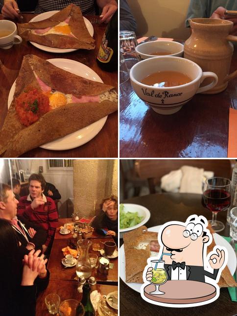 Observa las fotografías donde puedes ver bebida y comedor en Chez Imogène