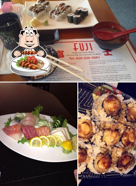 Comida en Fuji Sushi & Steak House