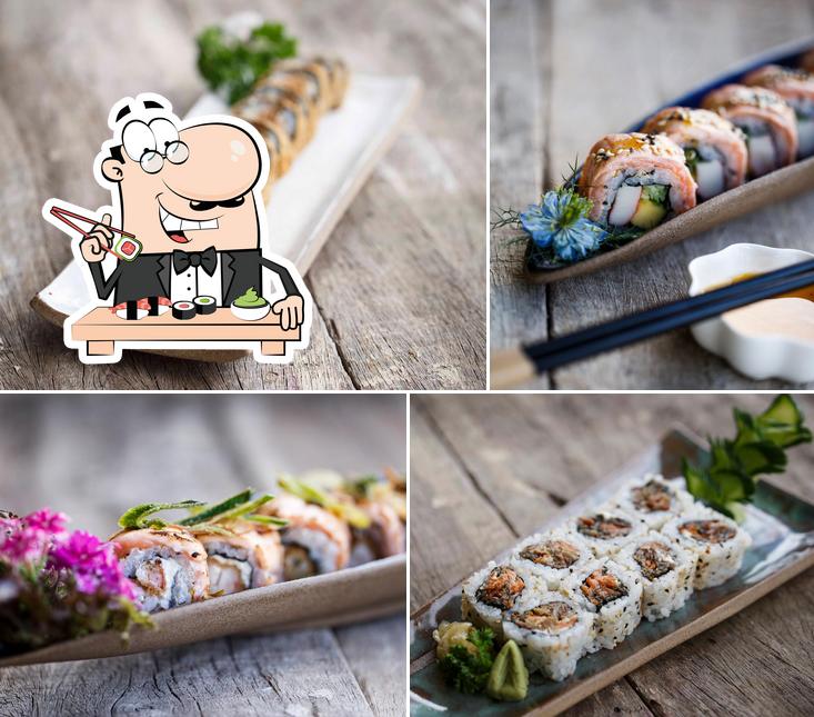 Prove diferentes opções de sushi