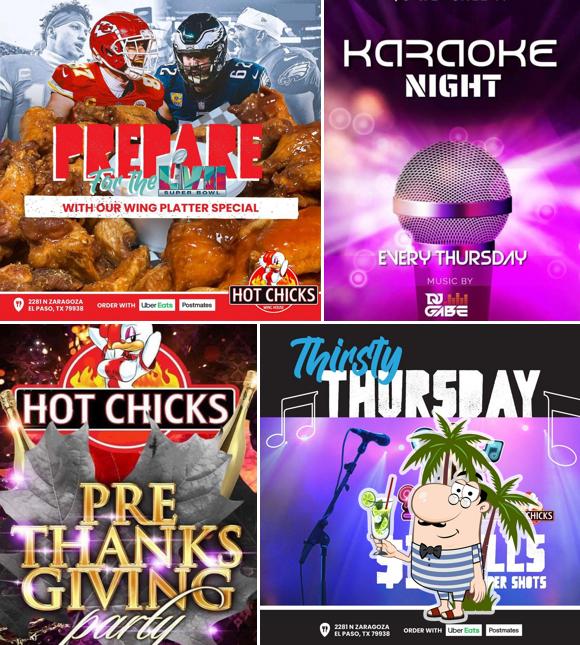 Hot Chicks Wing House, 2281 N Zaragoza Rd in El Paso Restaurant menu