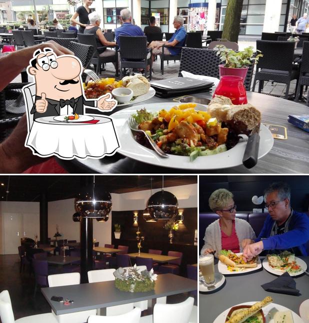 Lunchroom-Restaurant oNz se distingue par sa table à manger et intérieur