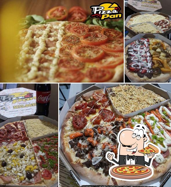 Escolha pizza no Pizza Pan