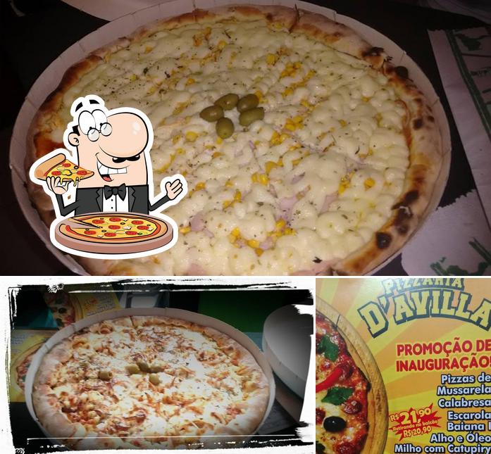 Experimente pizza no Pizzaria D'avilla