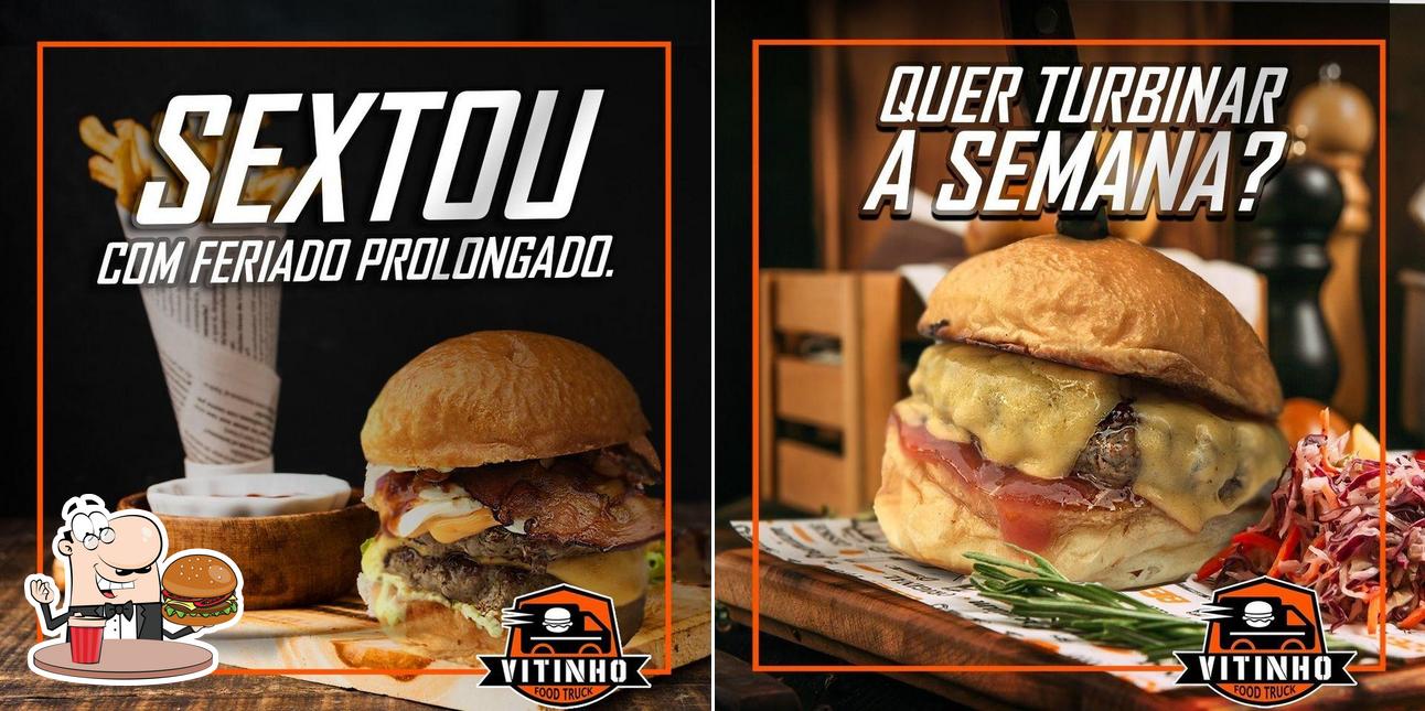 Os hambúrgueres do Vitinho Burguer BBQ irão saciar uma variedade de gostos