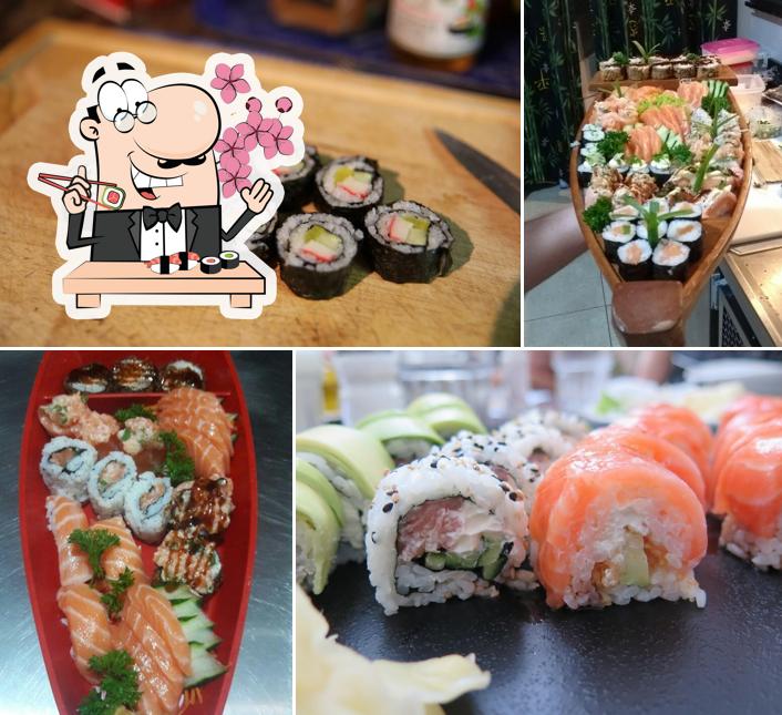 Peça diversas opções de sushi