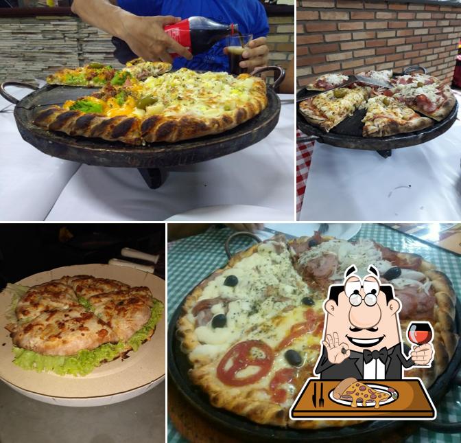 Escolha pizza no Pizza Show