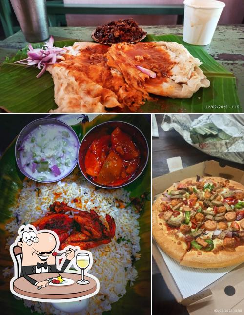Food at Thejas Hotel, Pezhummoodu