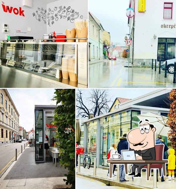 Gli interni di WOK Tajska hrana