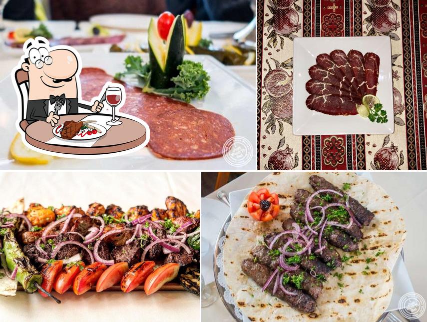 Elige un plato con carne en Sevan Restaurant & Catering