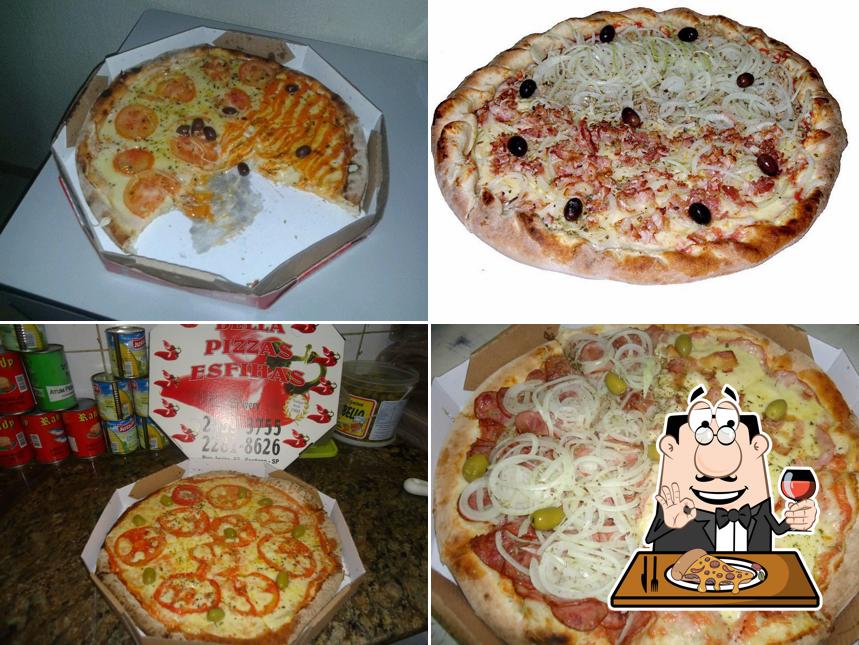 Escolha diferentes tipos de pizza