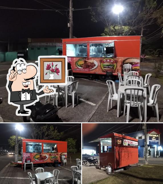 A imagem da interior e cidadãos no F.B.A Lanches