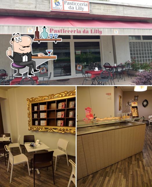 Gli interni di Pasticceria Da Lilly