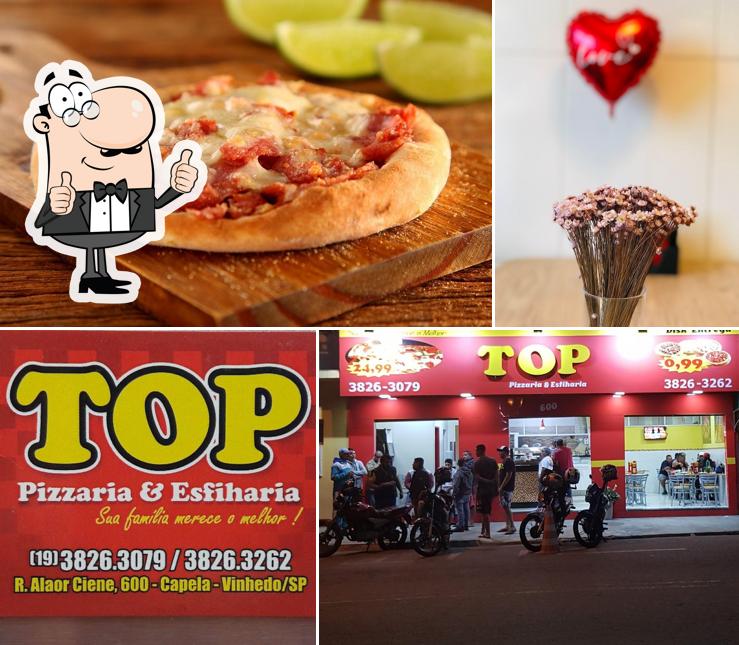 Here's a pic of Top Pizzaria e Esfiharia Vinhedo