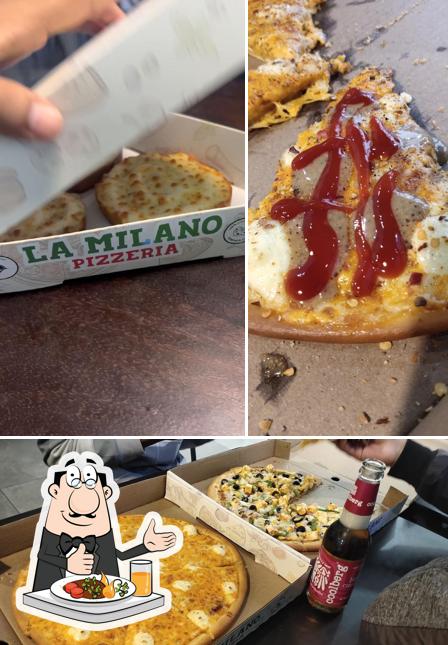 Food at La Milano Pizzeria