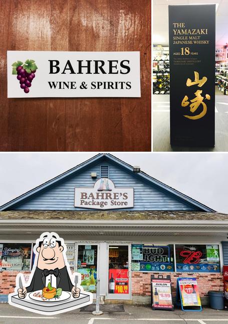 Check out the picture displaying food and beverage at Bahre's Package Store