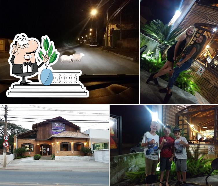O exterior do Pizzaria di Mônaco