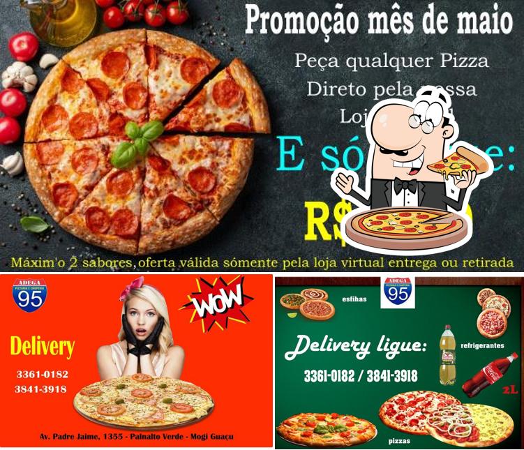 Consiga pizza no Adega 95 Pizzaria