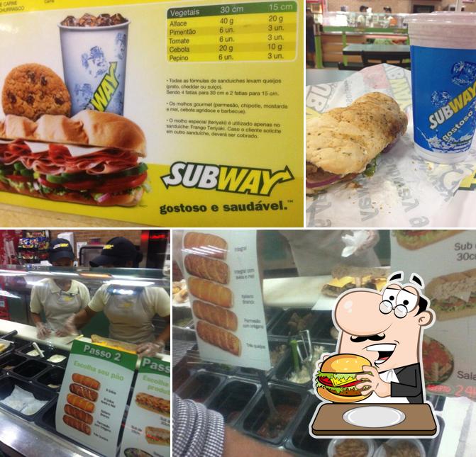 Peça um hambúrguer no Subway