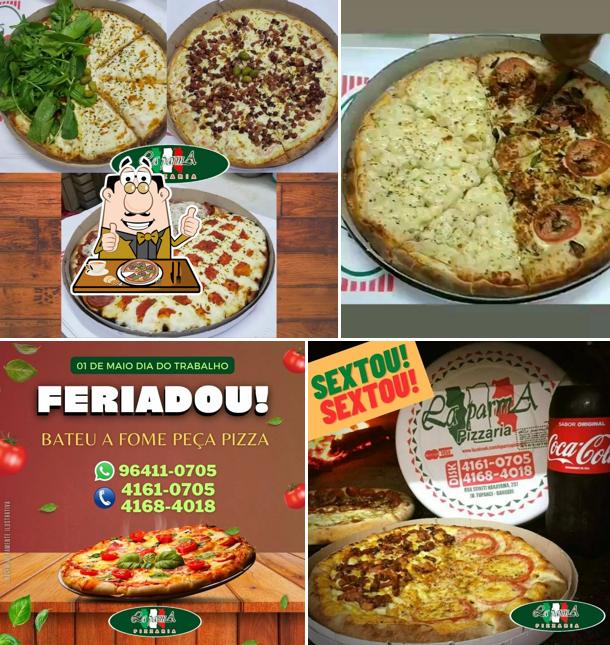 Consiga diferentes tipos de pizza