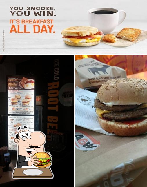 Essayez un hamburger à A&W Canada