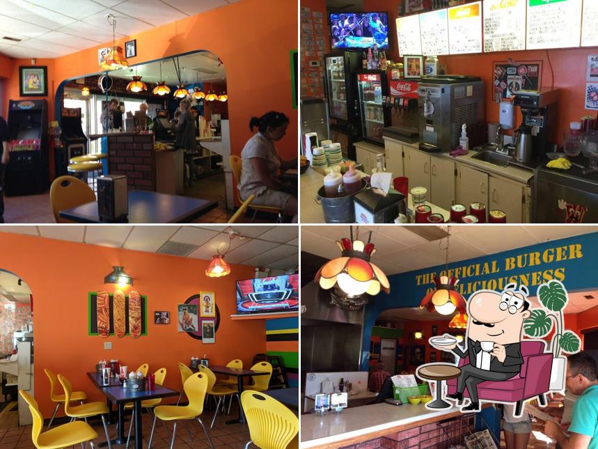 L'intérieur de Boogie's Burgers Renfrew