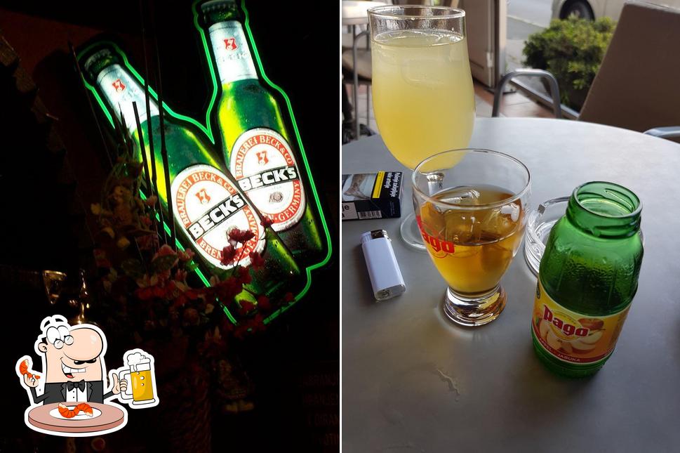 Puoi prenderti un rinfrescante bicchiere di birra chiara o scura