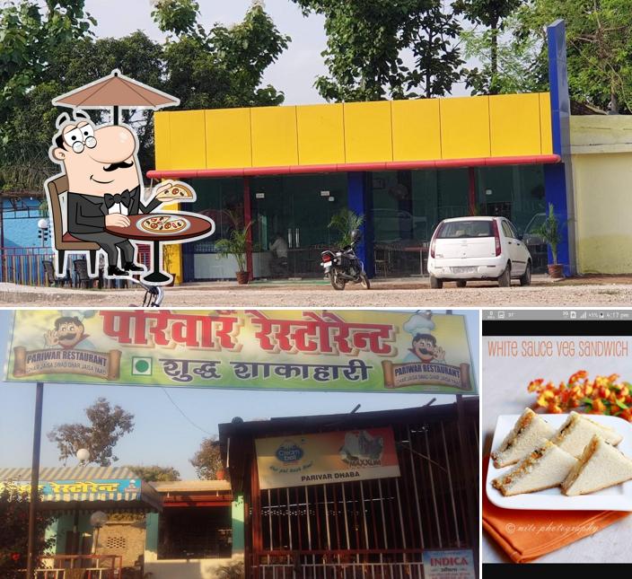 Pariwar Restaurant is distinguished by exterior and food