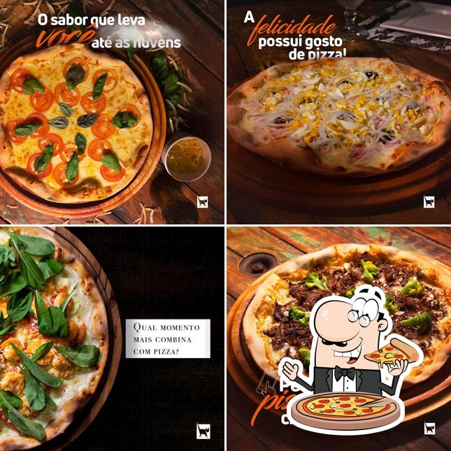 Escolha pizza no Gato Mia Pizzaria
