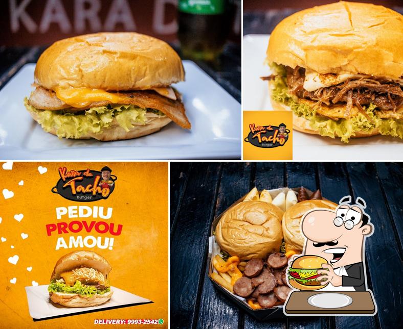 Peça um hambúrguer no Kara de Tacho Burger