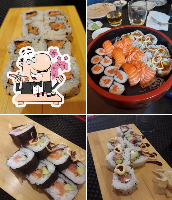 Scegli le diverse opzioni di sushi